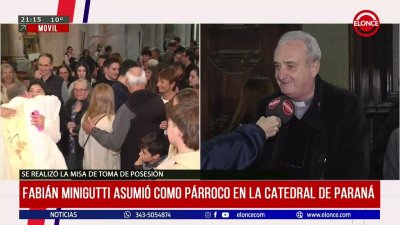 El sacerdote Fabi&aacute;n Minigutti asumi&oacute; como p&aacute;rrogo de la Catedral de Paran&aacute;